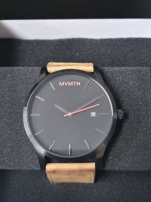 MVMT Classic Black Red Watch 45 MM For Men 3 ATM - Image 1
