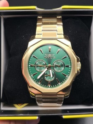 Invicta Speedway Multifunction 46856 Men’s 42mm Gold Tone Green Watch - Image 1