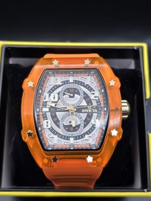 Invicta Racing Cyclone 48711 Men’s 48.5mm Orange Quartz Watch - Image 1