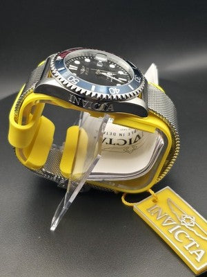 Invicta Pro Diver Curve 47176 Men’s 43mm Pepsi Bezel Mesh Bracelet Watch - Image 4