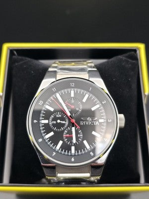 Invicta Racing 47547 Men’s 44mm Black Dial Steel Watch Quartz - Image 1