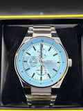 Invicta Racing 50585 Men’s 44mm Light Blue Dial Steel Watch Quartz - Image 1