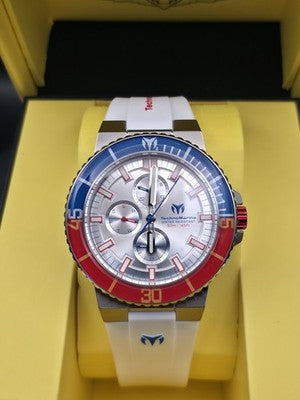 TechnoMarine Racing Legends TM-525037 Men’s 43mm White Silicone Watch - Image 2