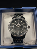 Montres Prestige Vetriore MPW-0243 Men's 45mm Black Quartz Watch NIB - Image 1