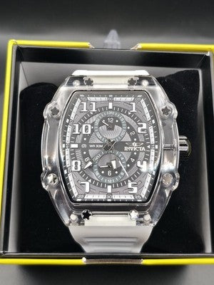 Invicta Racing Cyclone 48719 Men’s 48.5mm White Transparent Watch - Image 1