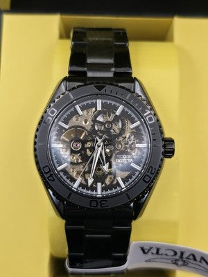 Invicta Objet D’Art Glyph 69761 Automatic Skeleton Dial Black Men’s Watch 43mm - Image 1