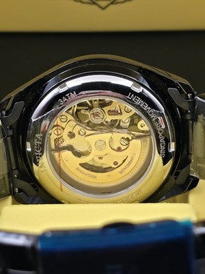 Invicta Objet D’Art Glyph 69761 Automatic Skeleton Dial Black Men’s Watch 43mm - Image 3