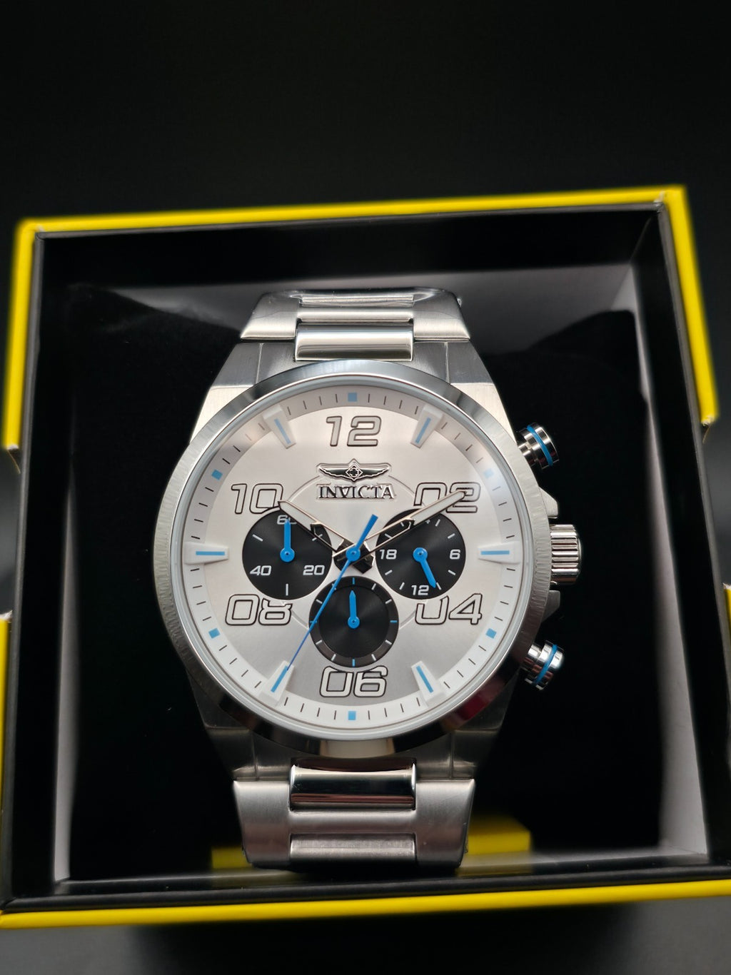Invicta Speedway Verve 50423 Men's 44mm Quartz Stainless Steel Watch 50M New - Image 1