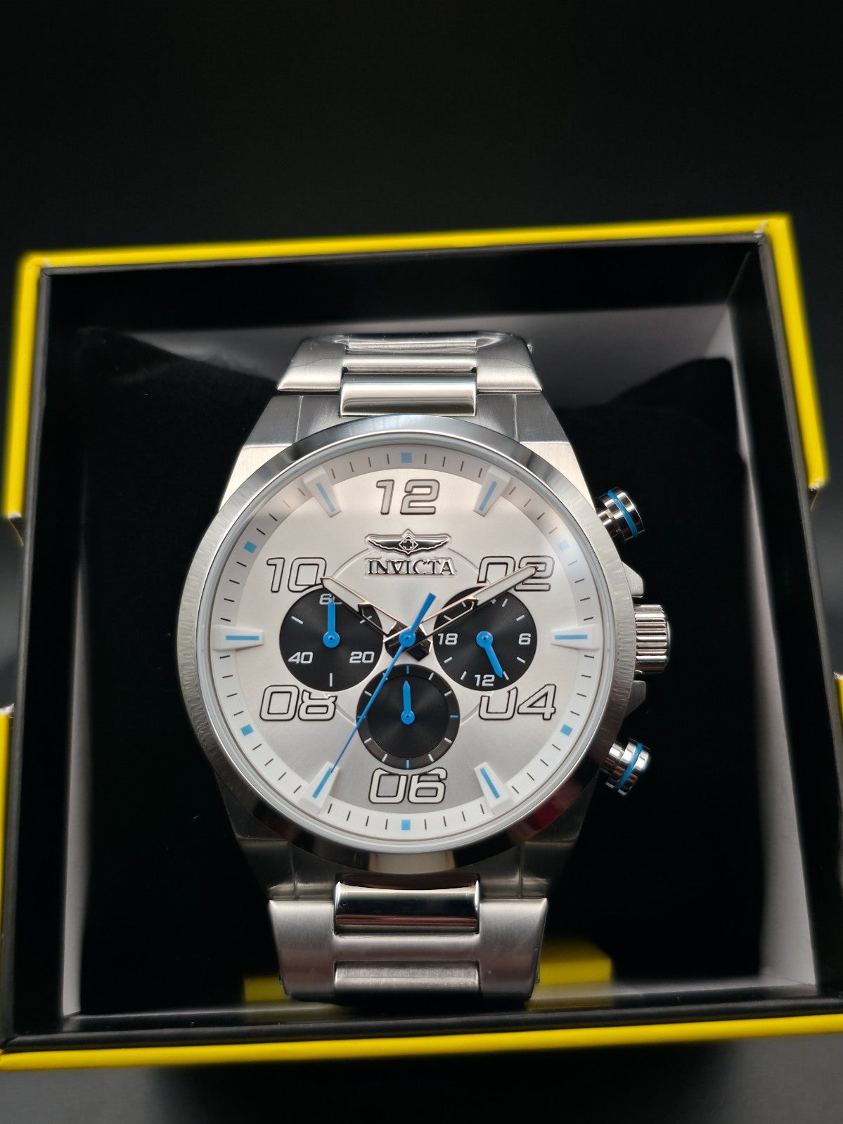 Invicta Speedway Verve 50423 Men's 44mm Quartz Stainless Steel Watch 50M New - Image 1