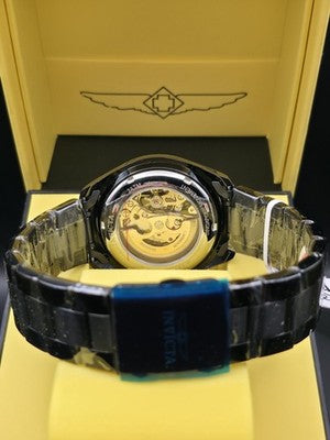 Invicta Objet D’Art Glyph 69761 Automatic Skeleton Dial Black Men’s Watch 43mm - Image 2