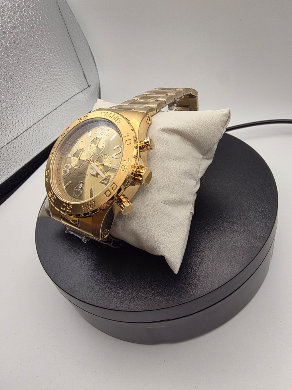 Invicta 1270 Specialty Pulse Men's Gold Stainless Steel Watch New w/Box - Image 2