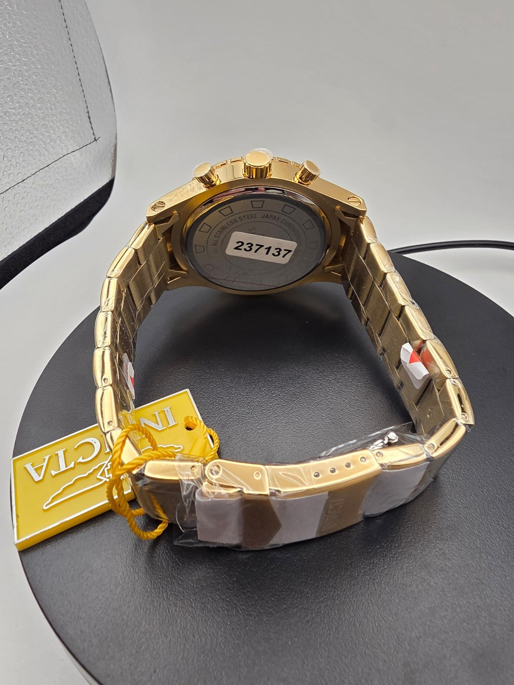Invicta 1270 Specialty Pulse Men's Gold Stainless Steel Watch New w/Box - Image 3