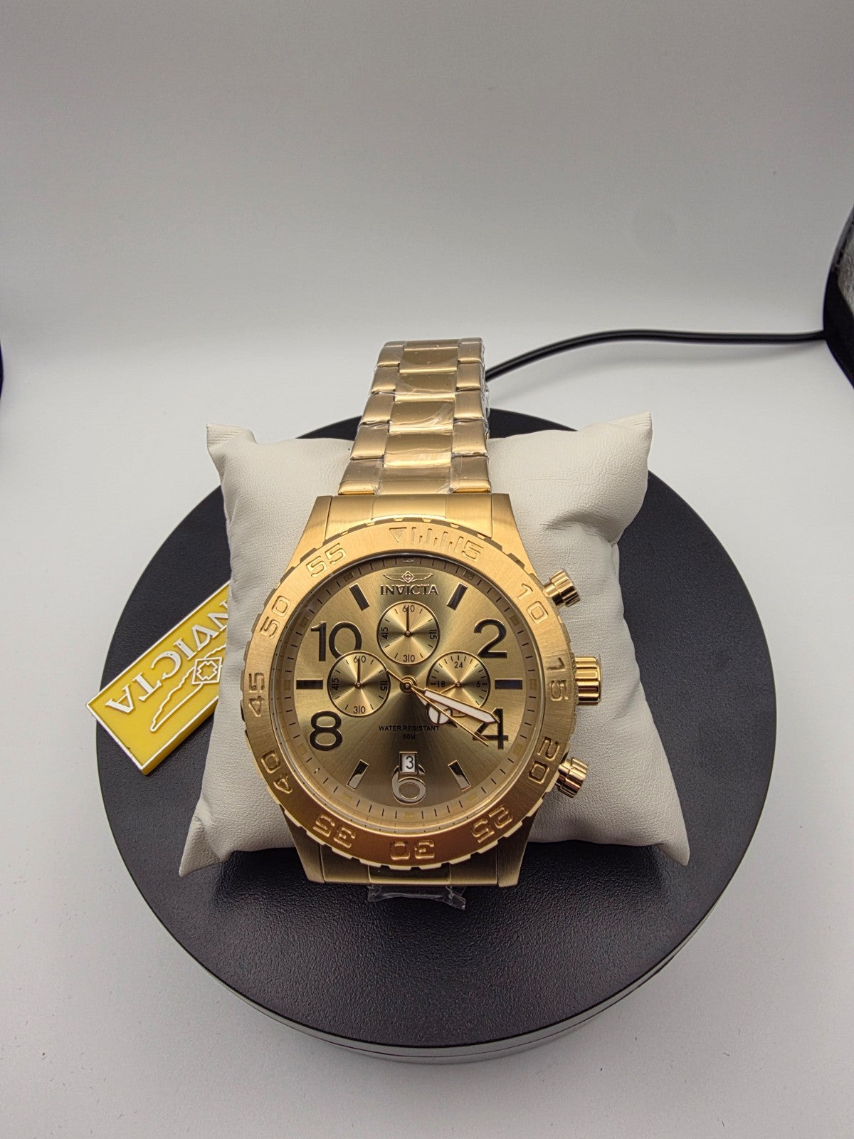 Invicta 1270 Specialty Pulse Men's Gold Stainless Steel Watch New w/Box - Image 1