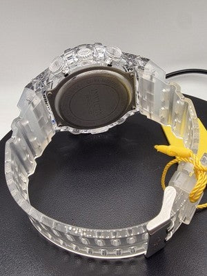 Invicta Racing Digital Watch Men Clear Chrono Round Translucent 49041 - 52mm - Image 3