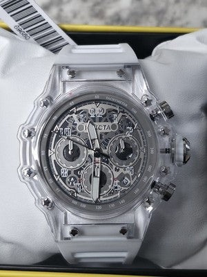 Invicta Racing Vaulthan 69680 – 44mm White Skeleton Dial – RARE / Hard to Find - Image 1