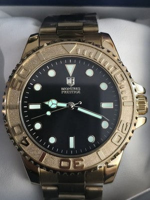Montres Prestige MPW-0623 Gold Black Copper Dial Watch New - Image 1