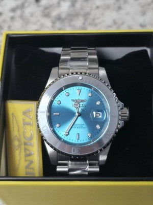 Invicta Pro Diver Novalix 50569 – 40mm Steel – Light Blue Dial - Image 1