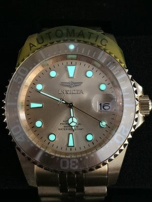 Invicta Pro Diver 30096 Men’s Automatic Gold Champagne Watch 200m New 42MM - Image 4