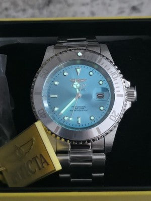Invicta Pro Diver Novalix 50569 – 40mm Steel – Light Blue Dial - Image 2